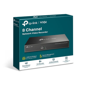 TP-LINK VIGI NVR1008H network video recorder 1U Black (VIGI-NVR1008H) - Cartouches Certifiees
