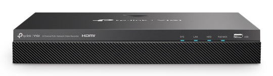 TP-LINK VIGI NVR2008H-8MP-2TB network video recorder Black (VIGINVR2008H-8MP-2TB)