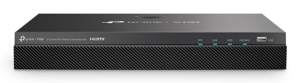 TP-LINK VIGI NVR2008H-8MP-2TB network video recorder Black (VIGINVR2008H-8MP-2TB) - Cartouches Certifiees