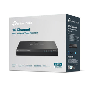 TP-LINK VIGI NVR2016H-16MP network video recorder Black (VIGI-NVR2016H-16MP) - Cartouches Certifiees