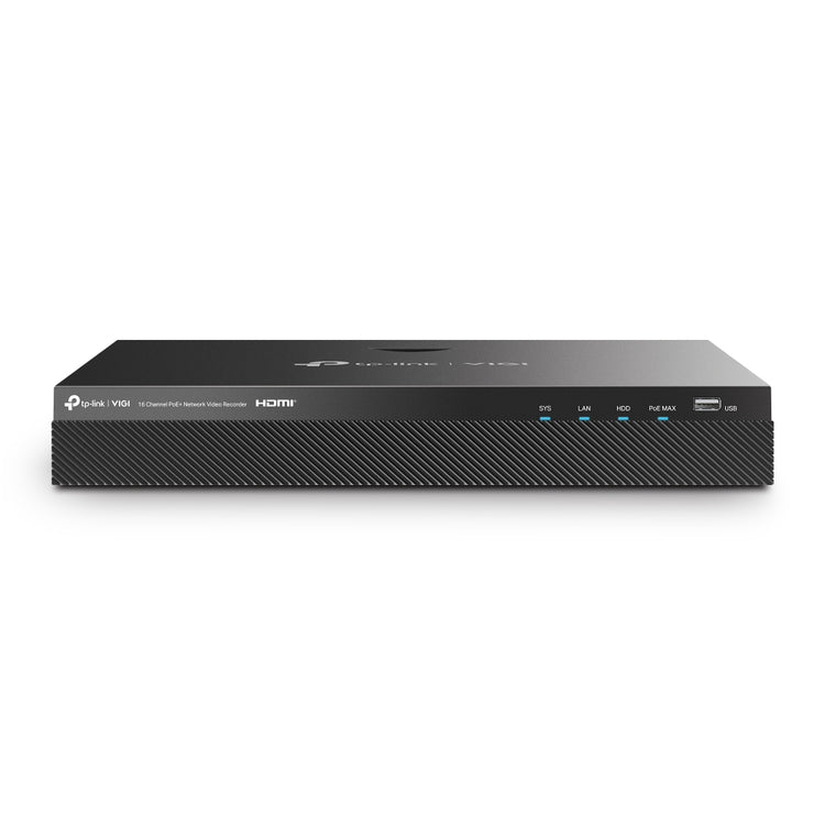 TP-LINK VIGI NVR2016H-16P network video recorder Black (VIGI-NVR2016H-16P) - Cartouches Certifiees