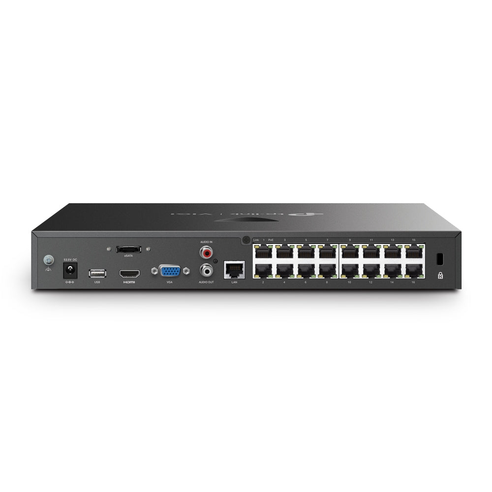 TP-LINK VIGI NVR2016H-16P network video recorder Black (VIGI-NVR2016H-16P) - Cartouches Certifiees