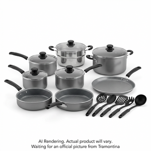 TRAMONTINA 18 Pc Cookware Set - Aluminum, Ns - Stee (80119/545CA) - Cartouches Certifiees