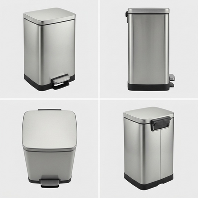TRAMONTINA 2 Pk-2 Gal. Step Can-Ss-Rect Shape (81200/035DS) - Cartouches Certifiees