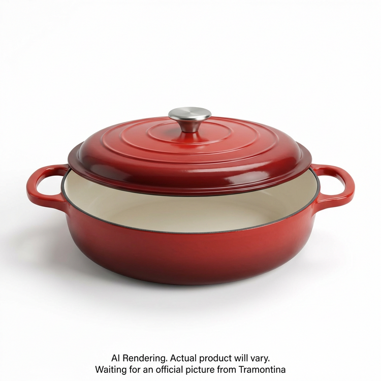 TRAMONTINA 4Qt Cov Braiser-Ci-Pe-Red (80131/050DS) - Cartouches Certifiees