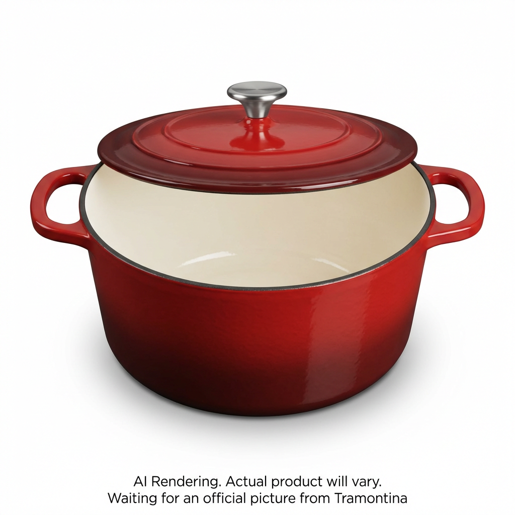 TRAMONTINA 5.5Qt Cov Rd Dutch Oven-Ci-Pe-Red (80131/047DS) - Cartouches Certifiees