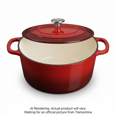 TRAMONTINA 5.5Qt Cov Rd Dutch Oven-Ci-Pe-Red (80131/047DS) - Cartouches Certifiees