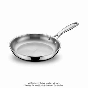TRAMONTINA Signature Tri-Ply Base Stainless Steel Fry Pan, 10 in. (80154/001DS) - Cartouches Certifiees