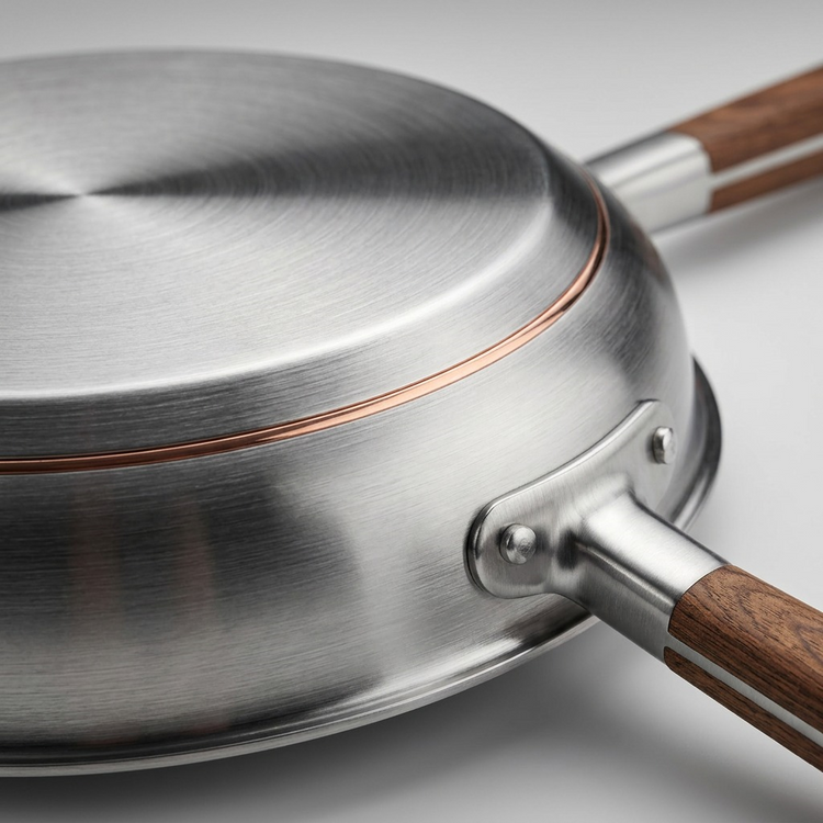 TRAMONTINA Tempo Tri-Ply Base Stainless Steel Cookware Set, 14 Pc (80154/012DS) - Cartouches Certifiees