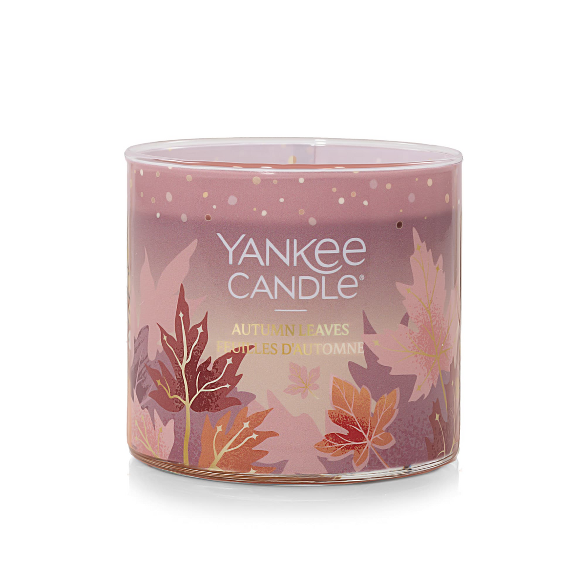 YANKEE CANDLE Autumn Leaves 3-Wick Candle, 14.5 oz (2653136C) - Cartouches Certifiees