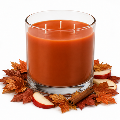 YANKEE CANDLE Autumn Wreath 3-Wick Candle, 14.5 oz (2653137C) - Cartouches Certifiees
