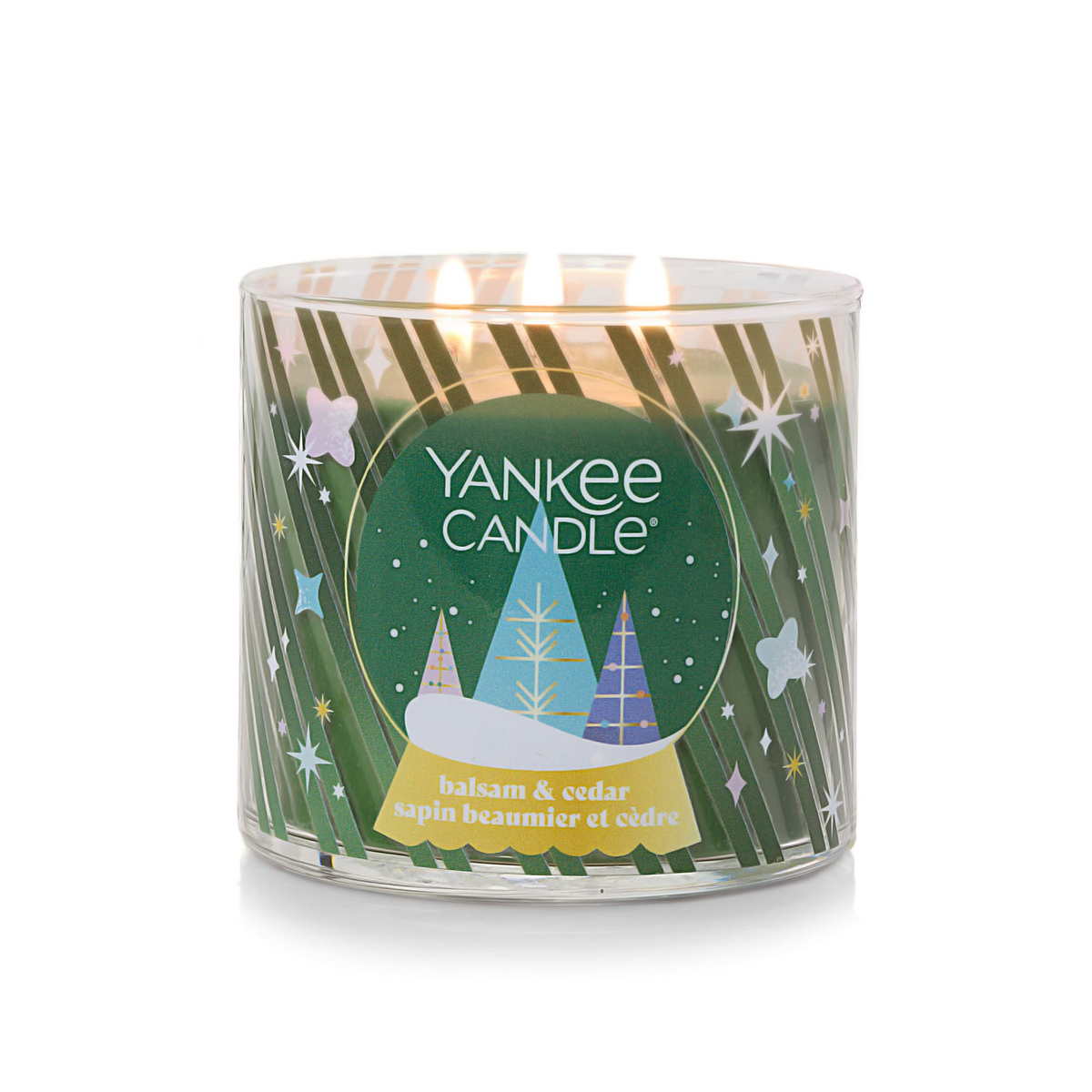YANKEE CANDLE Balsam & Cedar 3-Wick Candle, 14.5 oz (2653130C) - Cartouches Certifiees