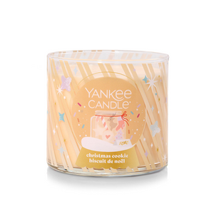YANKEE CANDLE Christmas Cookie 3-Wick Candle, 14.5 oz (2653129C) - Cartouches Certifiees
