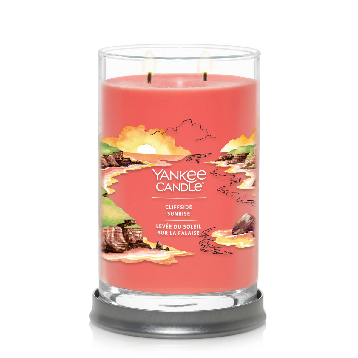 YANKEE CANDLE Cliffside Sunrise Large Tumbler Candle, 20 oz (2657093C) - Cartouches Certifiees