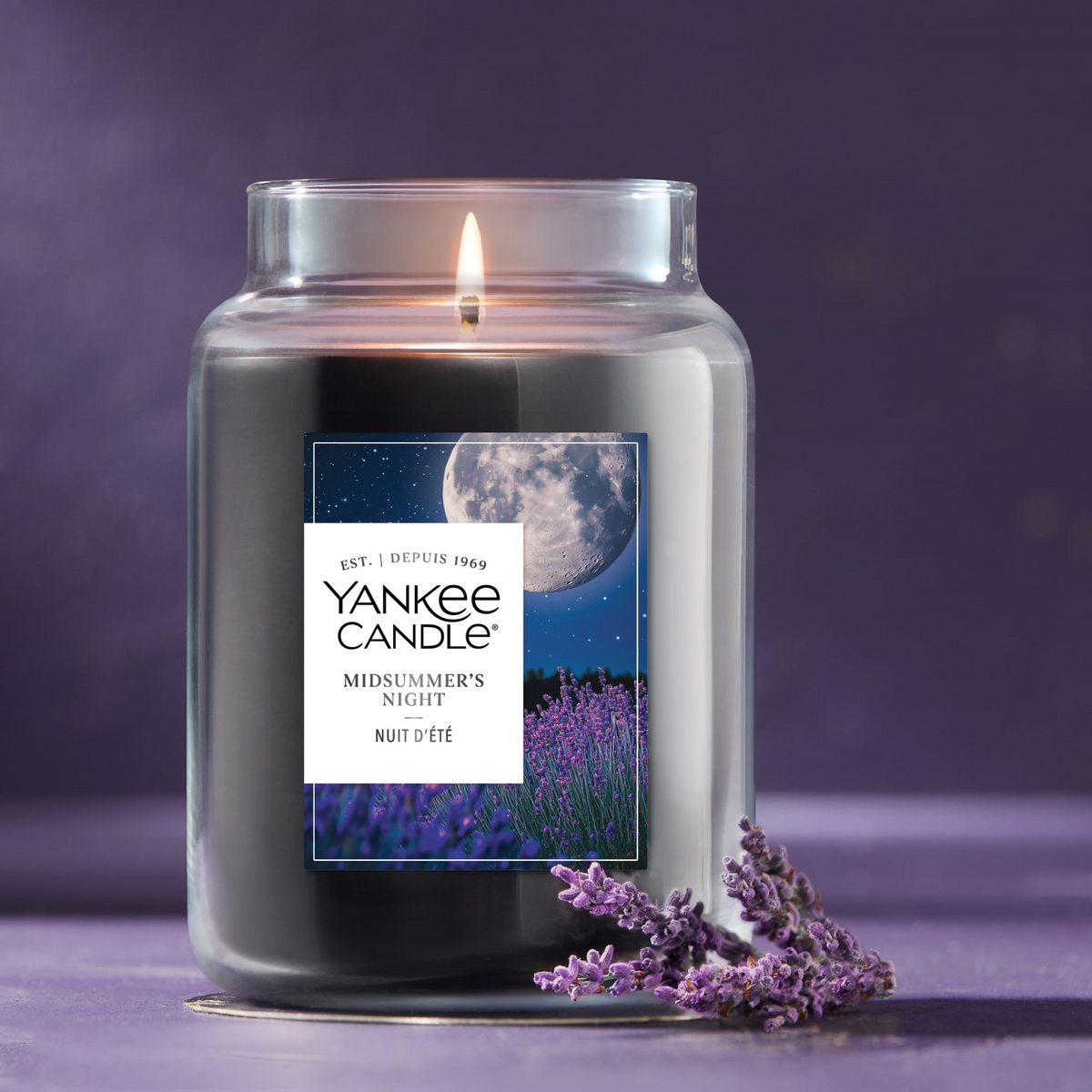 YANKEE CANDLE Midsummer’s Night Original Large Jar Candle (115174C) - Cartouches Certifiees