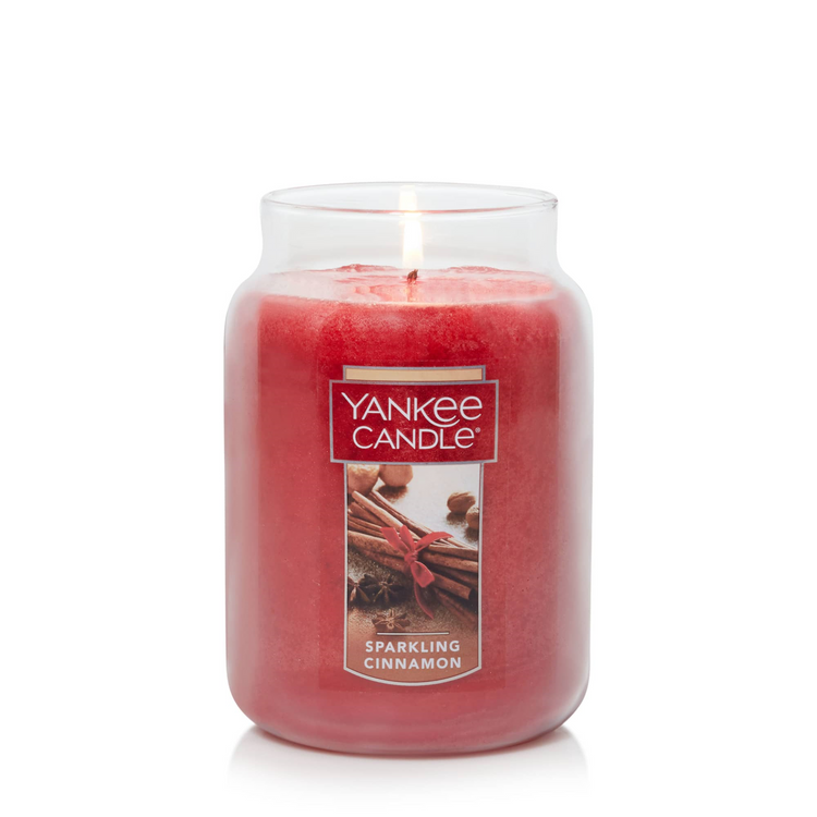 YANKEE CANDLE Sparkling Cinnamon Original Large Jar Candle (1100952) - Cartouches Certifiees