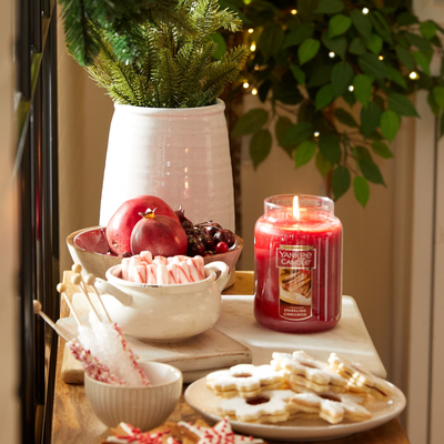 YANKEE CANDLE Sparkling Cinnamon Original Large Jar Candle (1100952) - Cartouches Certifiees
