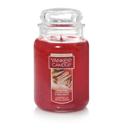 YANKEE CANDLE Sparkling Cinnamon Original Large Jar Candle (1100952C) - Cartouches Certifiees