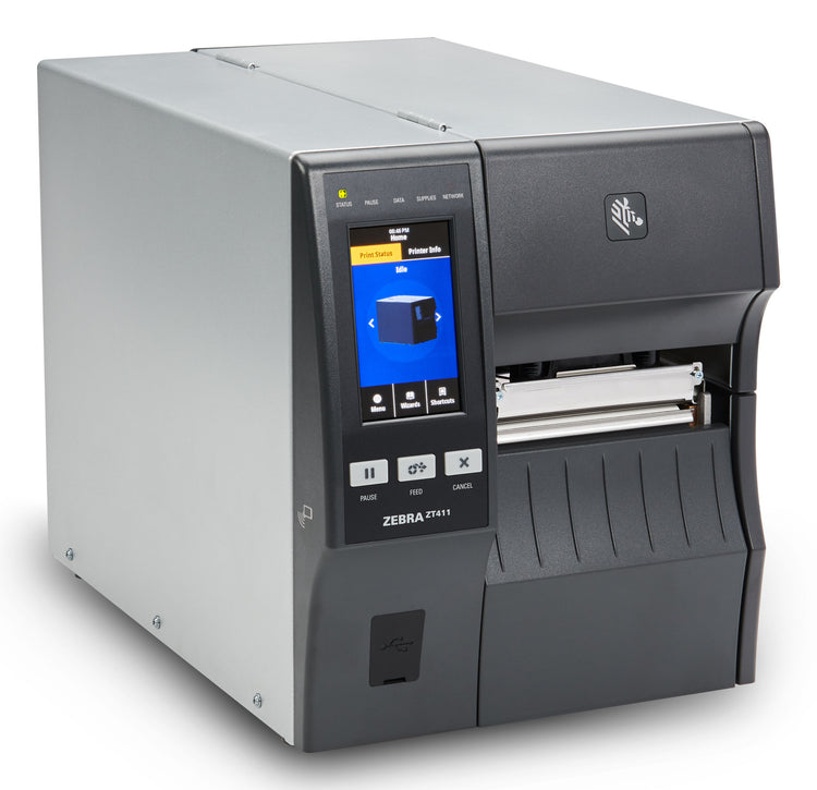 ZEBRA ZT411 203 x 203 DPI Wired & Wireless Direct thermal / Thermal transfer POS printer (ZT41142-T010000Z) - Cartouches Certifiees