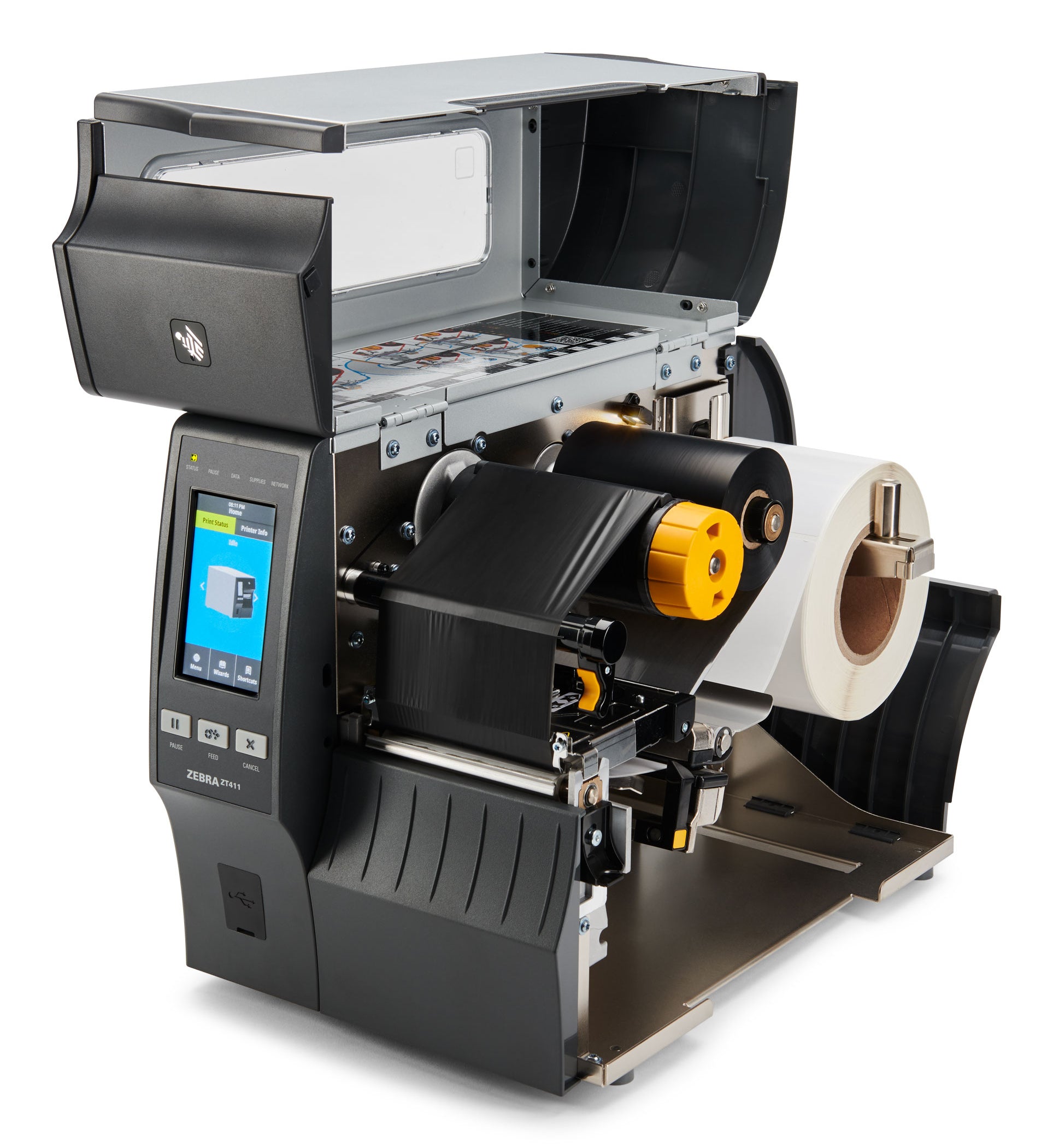ZEBRA ZT411 203 x 203 DPI Wired & Wireless Direct thermal / Thermal transfer POS printer (ZT41142-T010000Z) - Cartouches Certifiees