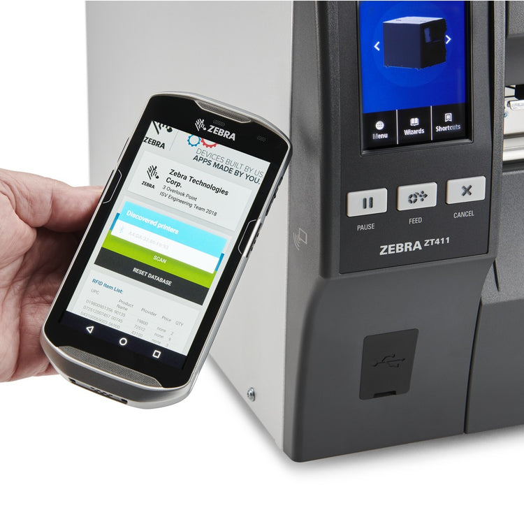 ZEBRA ZT411 300 x 300 DPI Wired & Wireless Thermal POS printer (ZT41143-T010000Z) - Cartouches Certifiees