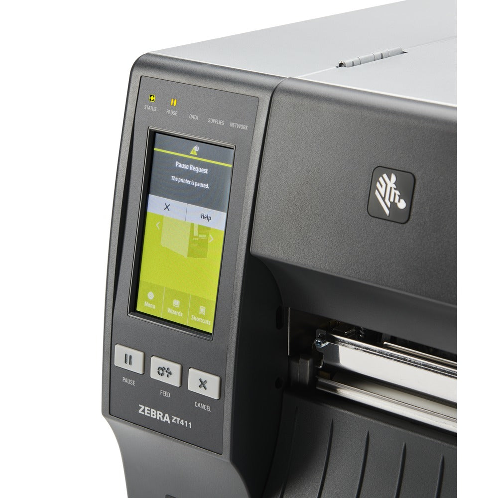 ZEBRA ZT411 300 x 300 DPI Wired & Wireless Thermal POS printer (ZT41143-T010000Z) - Cartouches Certifiees