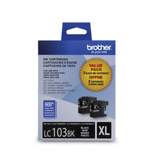 BROTHER LC1032PKS Black 2-Pack Original Inkjet Cartridge - Cartouches Certifiées