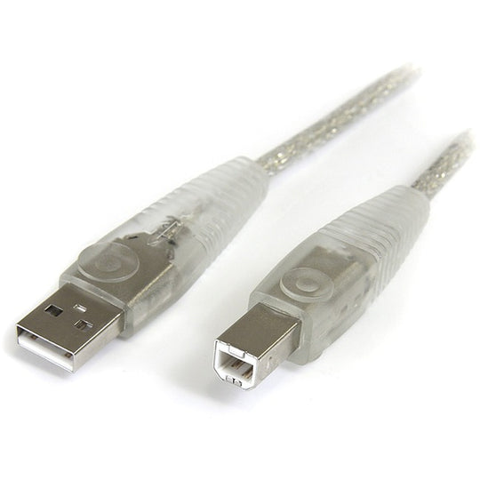 Transparent USB 2.0 cable - 4 pin USB Type A (M) - 4 pin USB Type B (M) - ( USB / Hi-Speed USB ) 15ft (4.5m)