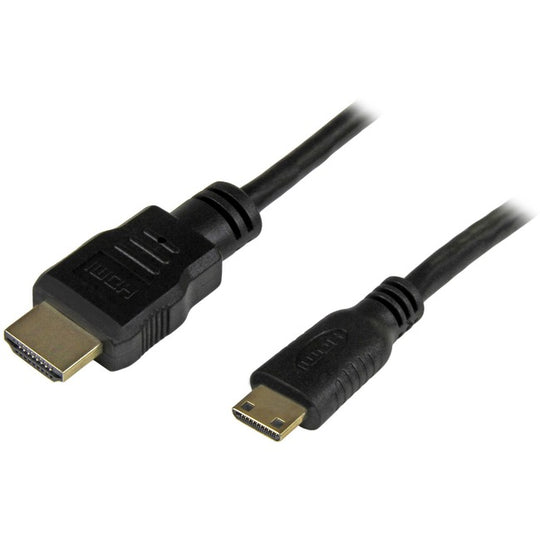 Mini HDMI to HDMI Cable with Ethernet, 4K 30Hz High Speed Mini HDMI 1.4 (Type-C) Device to HDMI Adapter Cable/Cord, M/M 1ft (0.3m)