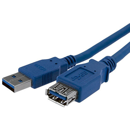 Blue SuperSpeed USB 3.0 (5Gbps) Extension Cable A to A - M/F 3ft (1m)