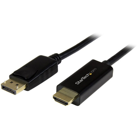 DisplayPort to HDMI Cable, 4K 30Hz Video, DP 1.2 to HDMI Adapter Cable Converter for HDMI Monitor/Display, Passive 10ft (3m)