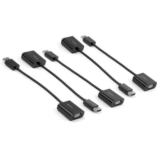 5-Pack DisplayPort to VGA Adapter - DisplayPort 1.2 to VGA Monitor Active Adapter - DP to VGA Video Converter Dongle - M/F