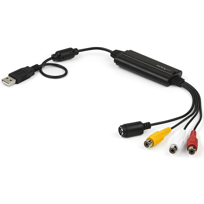 USB Video Capture Adapter Cable - S-Video/Composite to USB 2.0 - TWAIN Support - Analog to Digital Converter - Windows Only