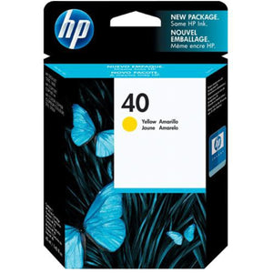HP 40 (51640Y) Yellow Original Inkjet Cartridge - Cartouches Certifiées