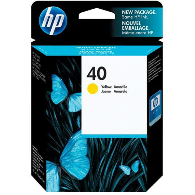 HP 40 (51640Y) Yellow Original Inkjet Cartridge - Cartouches Certifiées
