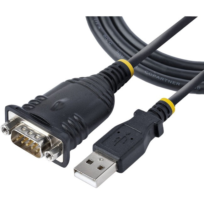 USB to Serial Cable, DB9 Male RS232 to USB Converter, USB to Serial Adapter, COM Port Adapter with Prolific IC 3ft (1m)