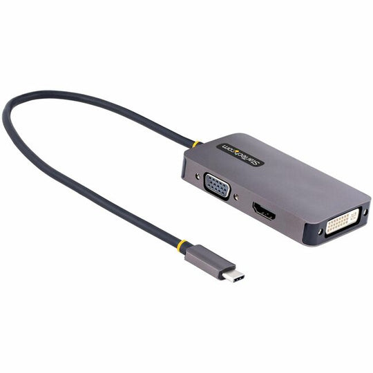 USB C Video Adapter, USB C to HDMI DVI VGA Adapter, 4K 60Hz, Aluminum, Video Display Adapter, USB Type C Travel Adapter