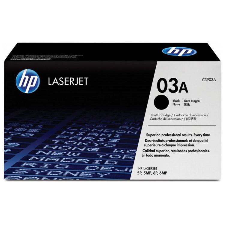 HP C3903A (03A) Black Original Toner Cartridge - Cartouches Certifiées