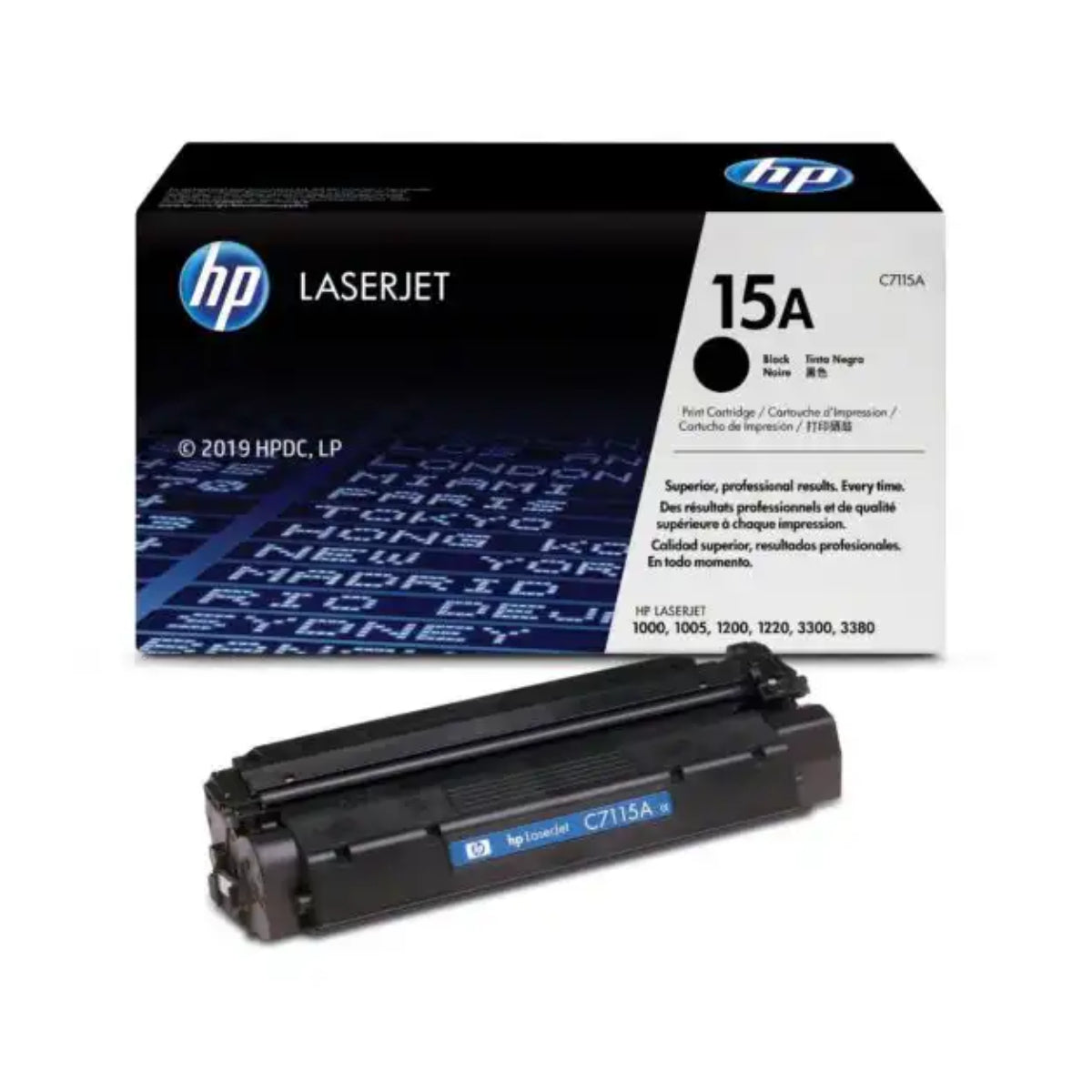 HP C7115A (15A) Black Original Toner Cartridge - Cartouches Certifiées