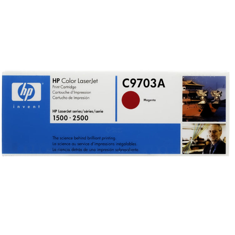 HP C9703A (121A) Magenta Original Toner Cartridge - Cartouches Certifiées