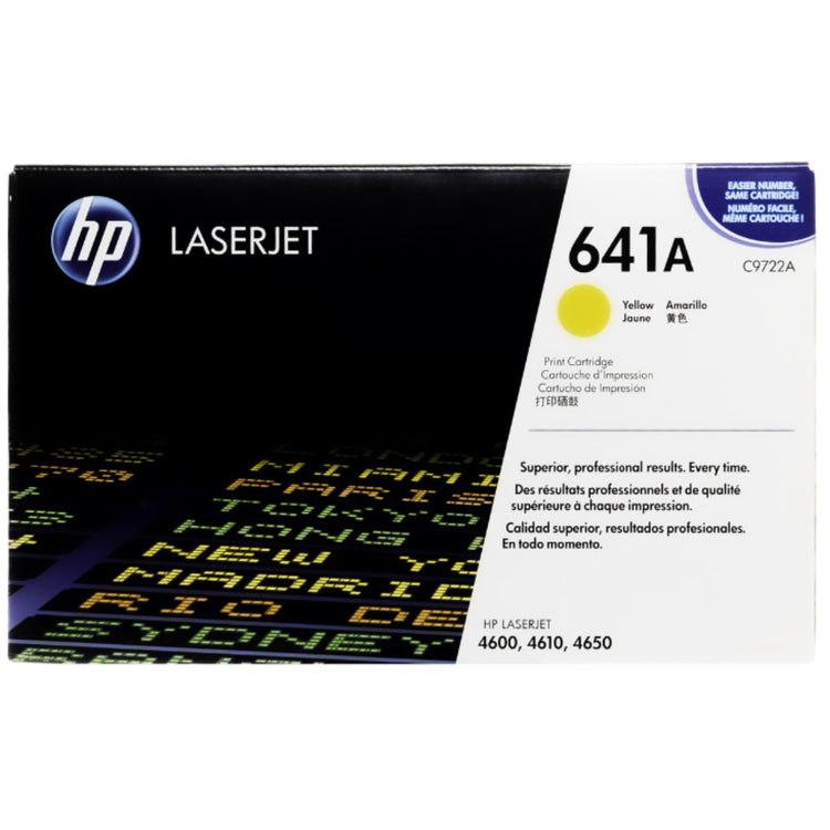 HP C9722A (641A) Yellow Original Toner Cartridge - Cartouches Certifiées