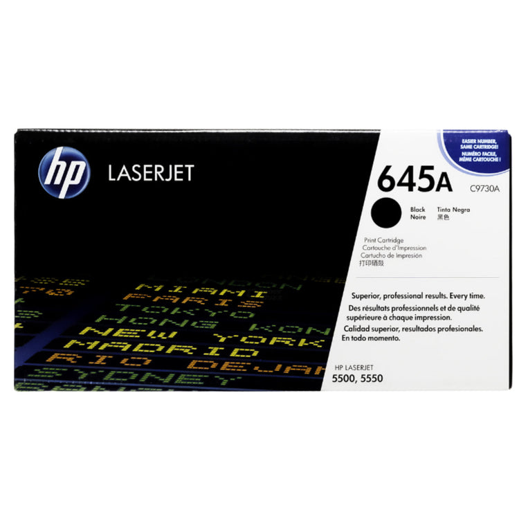 HP C9730A (645A) Black Original Toner Cartridge - Cartouches Certifiées