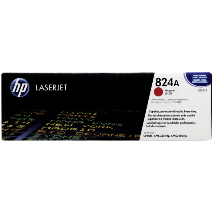 HP CB383A (824A) Magenta Original Toner Cartridge - Cartouches Certifiées