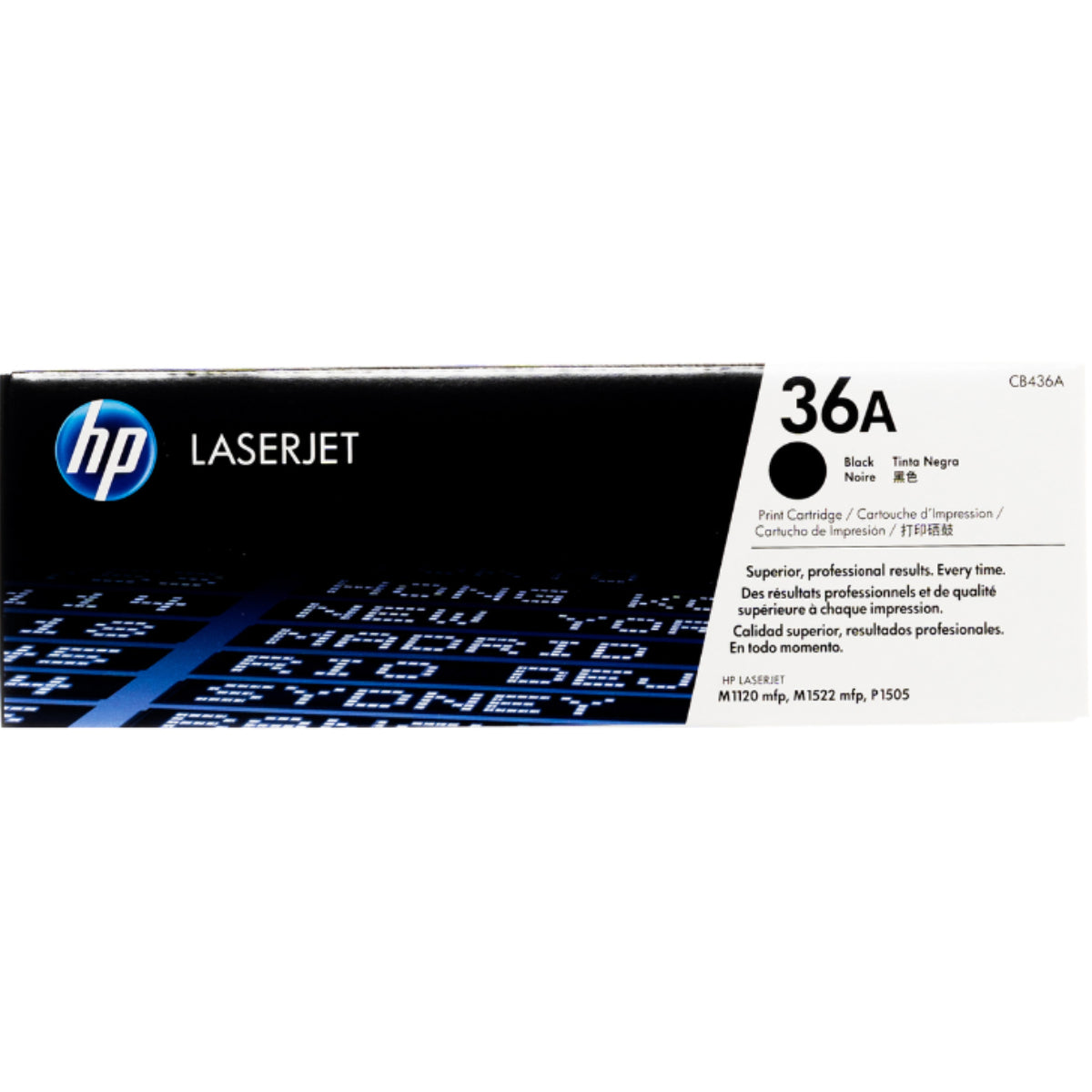 HP CB436A (36A) Black Original Toner Cartridge - Cartouches Certifiées