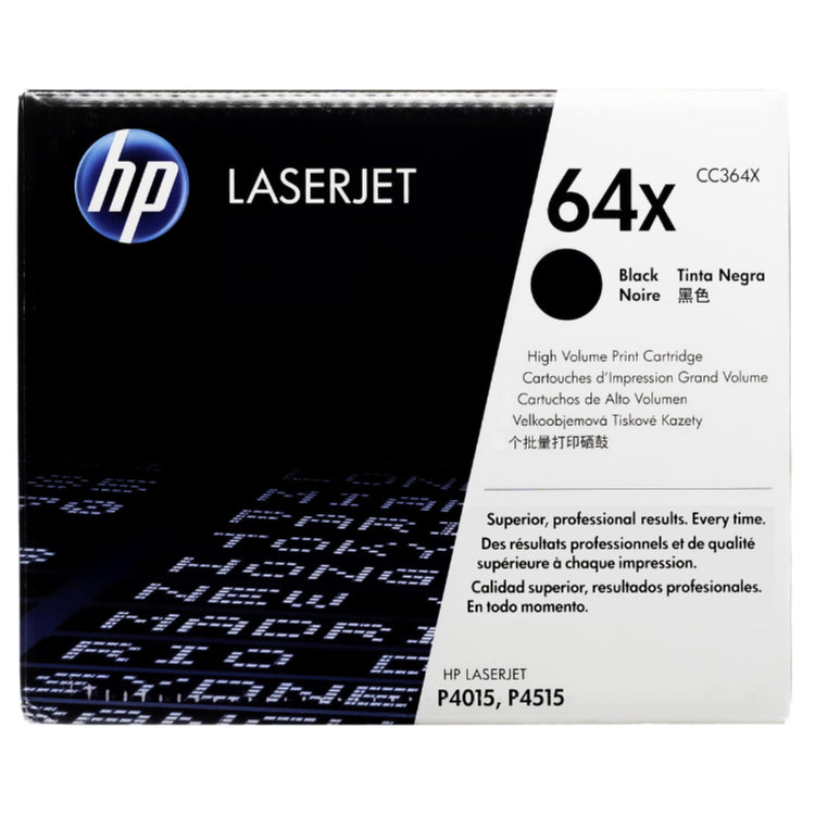 HP CC364X (64X) Black Original Toner Cartridge - Cartouches Certifiées