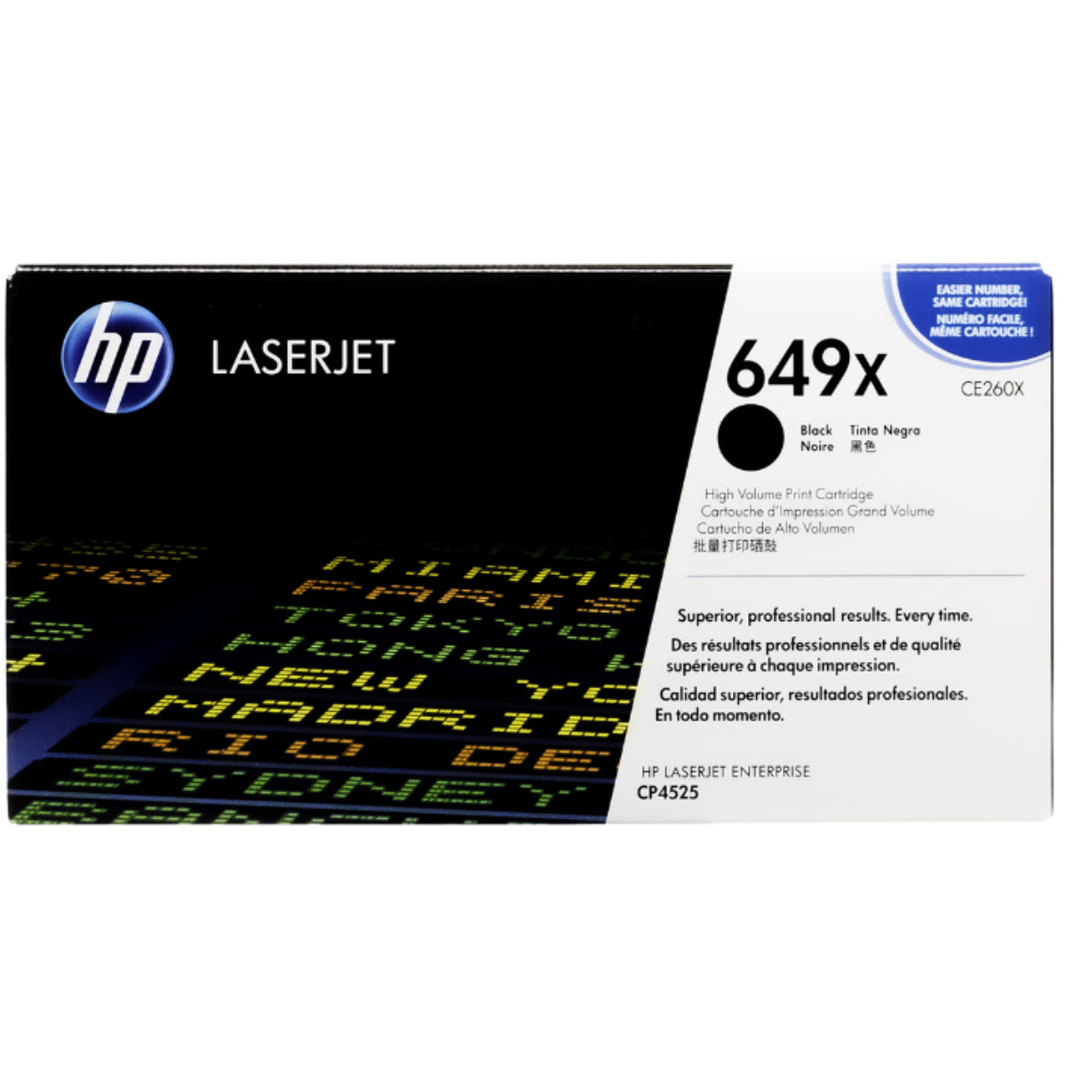 HP CE260X (649X) Black Original Toner Cartridge - Cartouches Certifiées