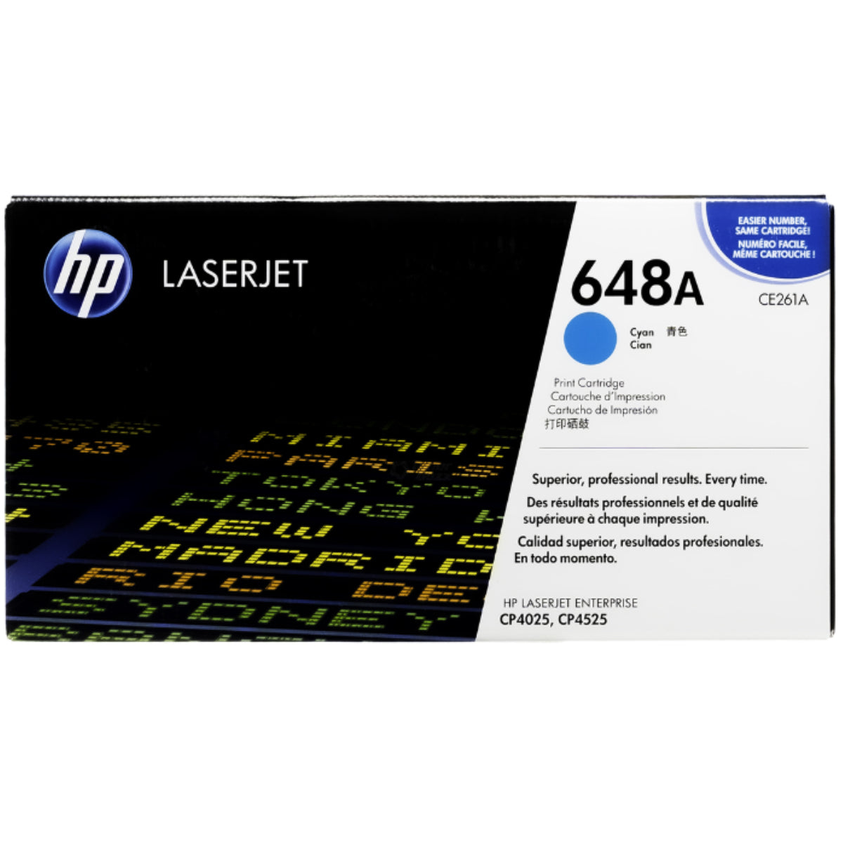 HP CE261A (648A) Cyan Original Toner Cartridge - Cartouches Certifiées