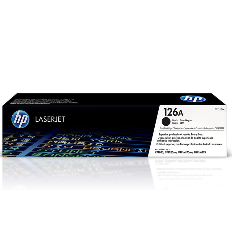 HP CE310A (126A) Black Original Toner Cartridge - Cartouches Certifiées