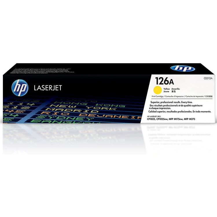 HP CE312A (126A) Yellow Original Toner Cartridge - Cartouches Certifiées
