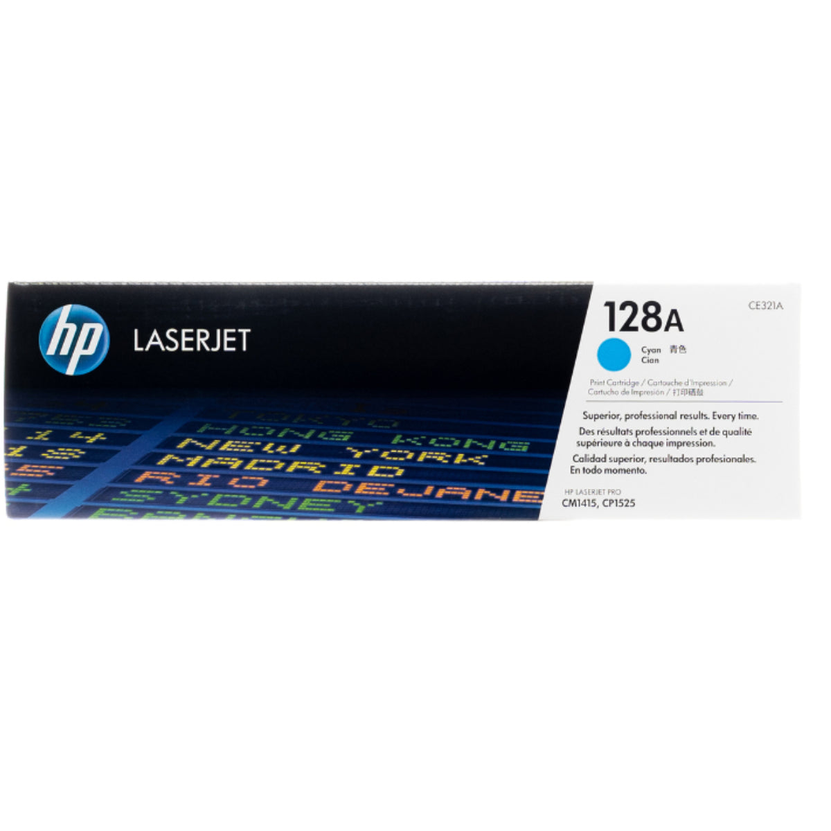 HP CE321A (128A) Cyan Original Toner Cartridge - Cartouches Certifiées